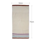 Stripe Towels Satin 100 Cotton Towels Wholesale Custom Made Size 100% Organic Cotton Stripe Face Towels With Satin