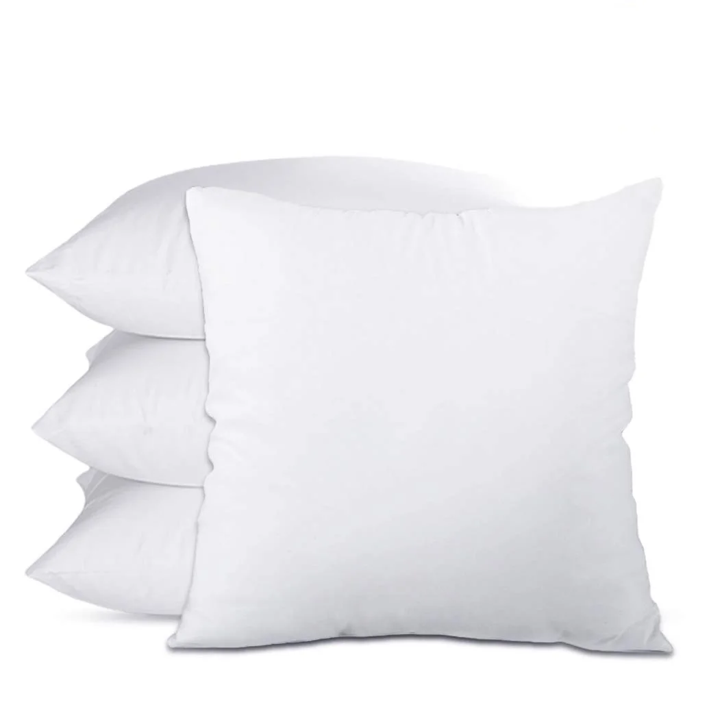 Hypoallergenic Stuffer Pillow Insert Sham Square Polyester Fluff Inserts 18 x18" 