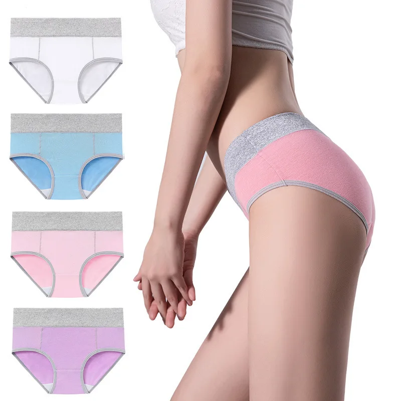 Falechay Women Underwear Cotton Ladies Briefs Low Rise Knickers Hipsters Panties 6 Pack 