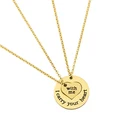 Heart Personalised Cheap 18k Gold Letter Necklace Heart Necklace For Couples