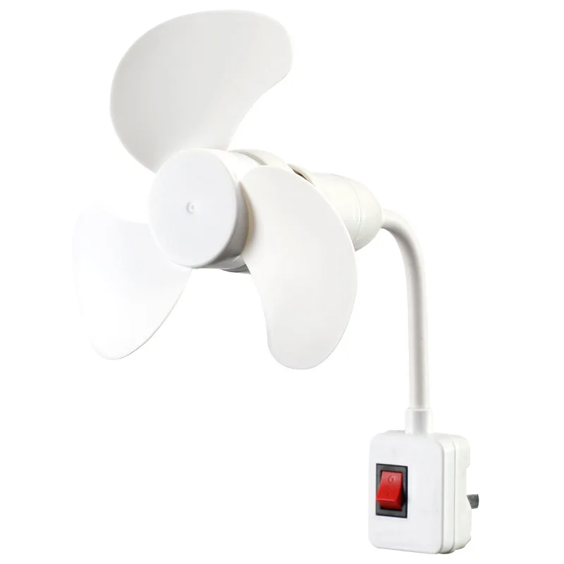 New E27 screw mini fan Large wind suspended ceiling fan Quiet small fan for home student dormitory