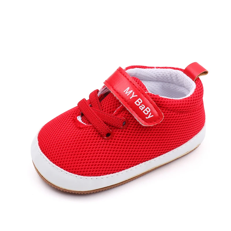 New Arrival Spring& Autumn air Sport Soft TPR Outsole Mesh Material Baby Shoes for Girls and Boys details