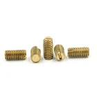 Brass Screws Set Screw Brass M1.6 Screws No-mar Socket Brass Tip Set Screw