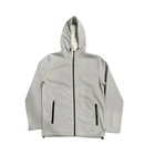 Jacket Hoodie Low MOQ Outdoor Fleece Long Sleeves Autumn Winter Zipper Men's Casual Jacket With Hoodie