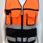 Vest Safety Vest High Visible Custom Color Reflective Safety Vest With Pocket For Night Road Work