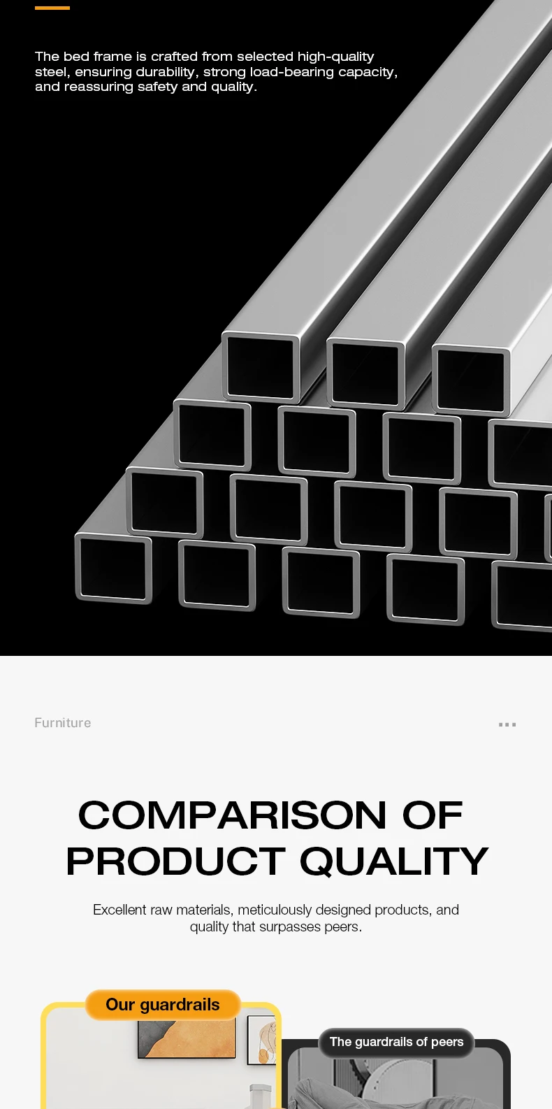 product modern double steel bunk bed for adults students eco friendly durable metal school bedroom dormitory hotels-3
