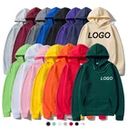Blank Blank Hoodie Custom Printing Embroidery Logo High Quality Unisex Blank 100% Cotton Oversized Pullover Hoodies