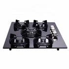 2020 New design wholesale fashion 5 burner glass gas cooktop