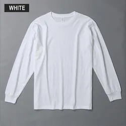 Casual Style Custom Printed Long Sleeve T-Shirt Plain Dyed Pattern with Crocheted Weaving Method
