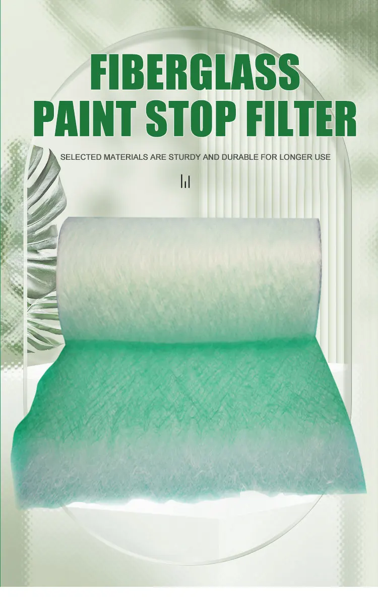 70mm Green Fiberglass Paint Overspray Booth Filter Media Buy Green