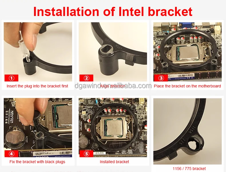 Pin Server Cpu Cooler, Aluminium, 1700, 1155 - detail 16