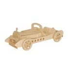 China Children Toy Wooden China Factory Price Accept Custom Children Diy Toy Car Wooden 3D Puzzle Jigsaw