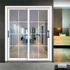 Cheap Windows Cheap Modern Design Black Aluminium Slide Horizonal Opening Sliding Doors Windows