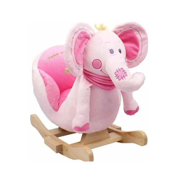 Customized Cute Red Elephant Plush Baby Rocking Chair Toys Animal Rocker -  Buy Baby Riding On Toy,Animal Rocking Chair,Stuffed Toy Plush Product on  