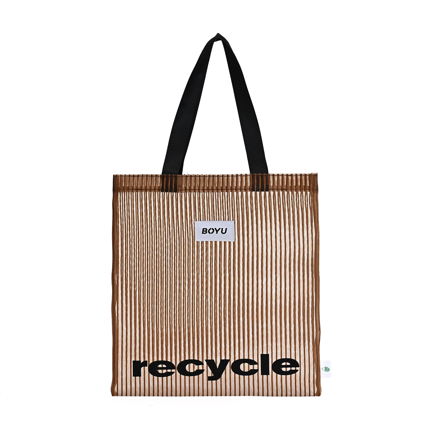 Customizable Korean Vintage Style Summer Mesh Beach Tote Bags for Women Black Red Polyester Rope Handle for Travel Bulk Shopping details