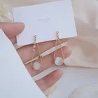 Gold Plated Earrings Vershal Korean Style Gold Plated Opal Rhinestone Drop Earrings Jewelry For Women
