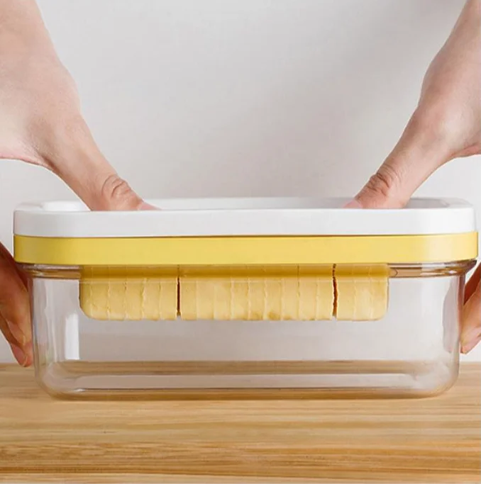 New Creative Kitchen Baking Tool Butter Cutter Tool Butter Storage Box Cheese Grater Cutting Crisper Box