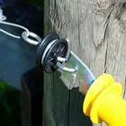 Post Livestock Farm Electric Fence Wood Post Insulator For Spring And Tape Gate Connection INS034B