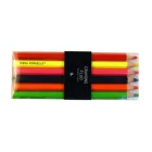 School Pencils 6 Different Colours High Quality Art School Supply Natural Wooden Fluorescent Colored Pencils