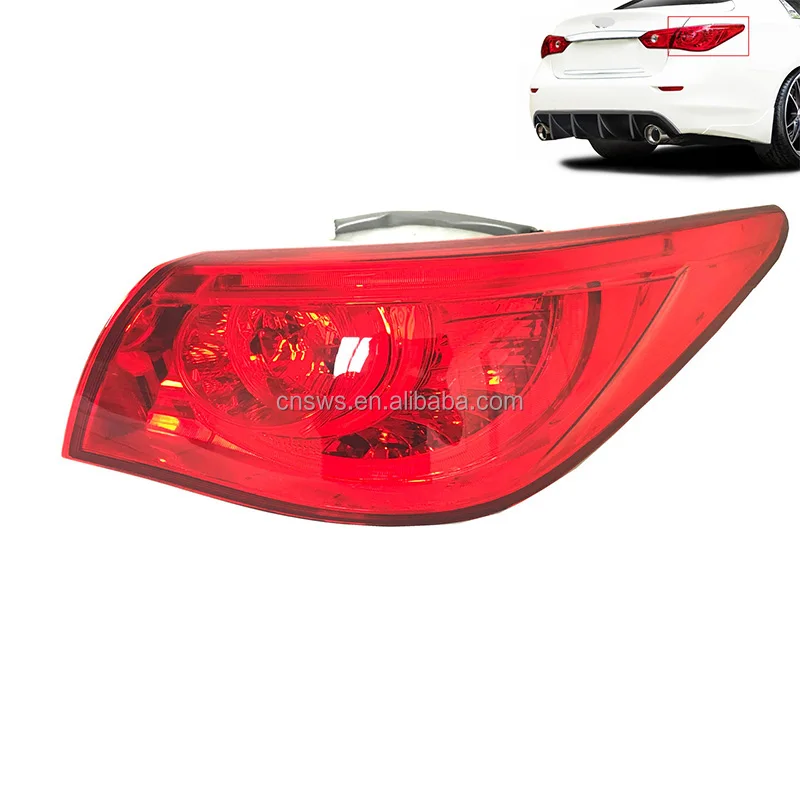 product car body kits outside tail light for infiniti q50 q50s 2014 2015 2016 2017 tail lamps lh  rh-35