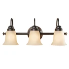 3 Lamp Manufacturer Supply Indoor Lighting 3 Lights Oil Rubbed Bronze Finish Wall Sconce Frosted Glass Wall Lamp