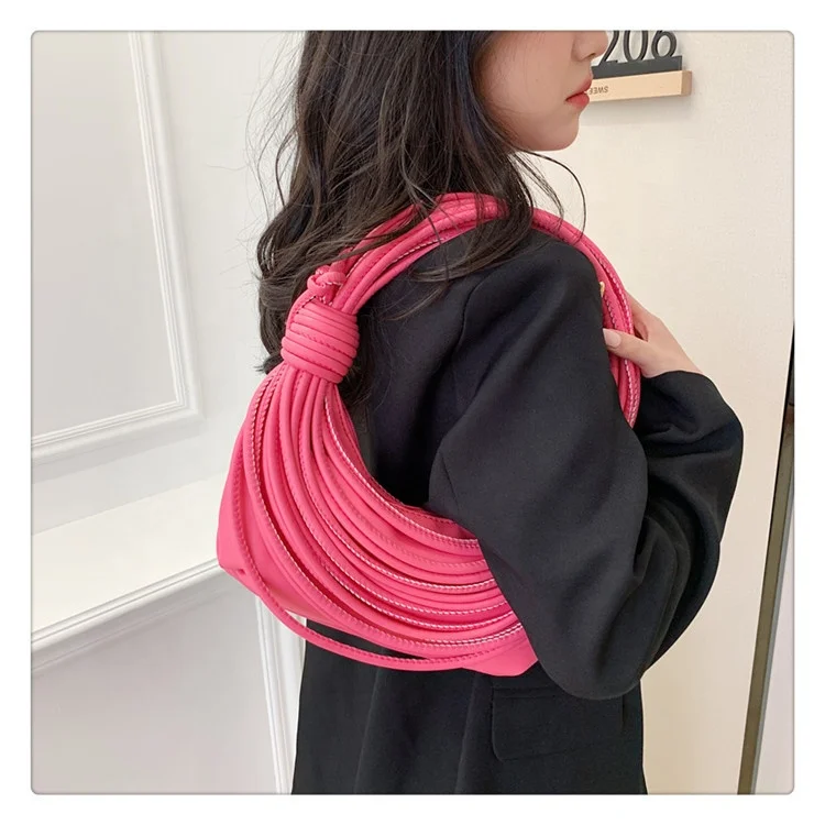 New Unique Noodles Shaped Designer Women Ladies Luxury Crossbody Shoulder Bag Woman Handbag Tote Purse