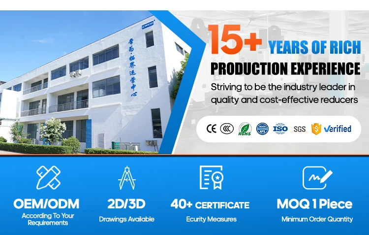 product high quality s series worm gear reducer low energy consumption industrial transmission for weaving machines construction wpa-14