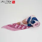 Printed Wholesale Instant Digital Printing Scarf Polyester Printed Square Satin Hijab Scarf
