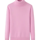 Hot Sweater Striped Sweater Hot Sale Vertical Stripes Pure Knitwear Turtle Neck Vintage Cashmere Sweater For Women