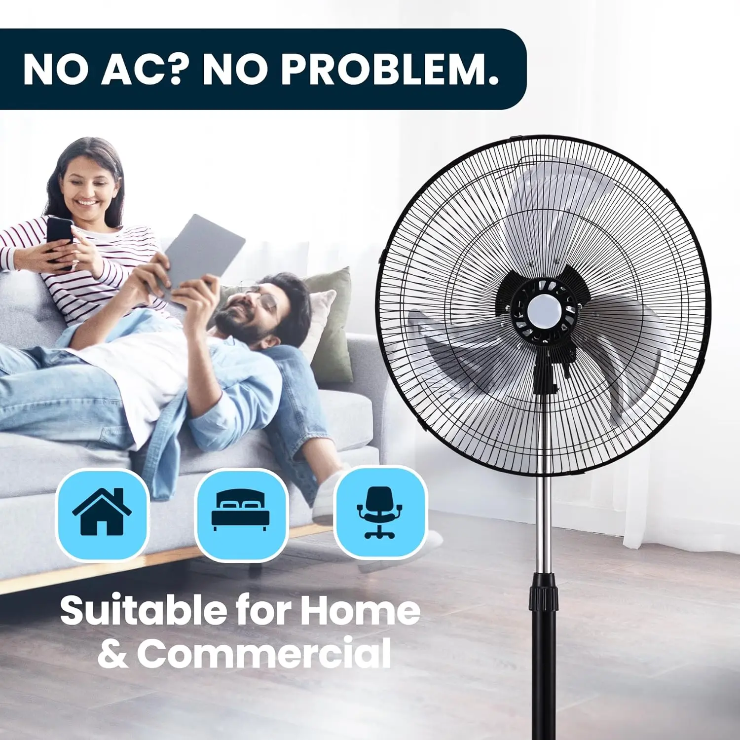 Stand Fan, Plastic, 110, 40w - detail 10