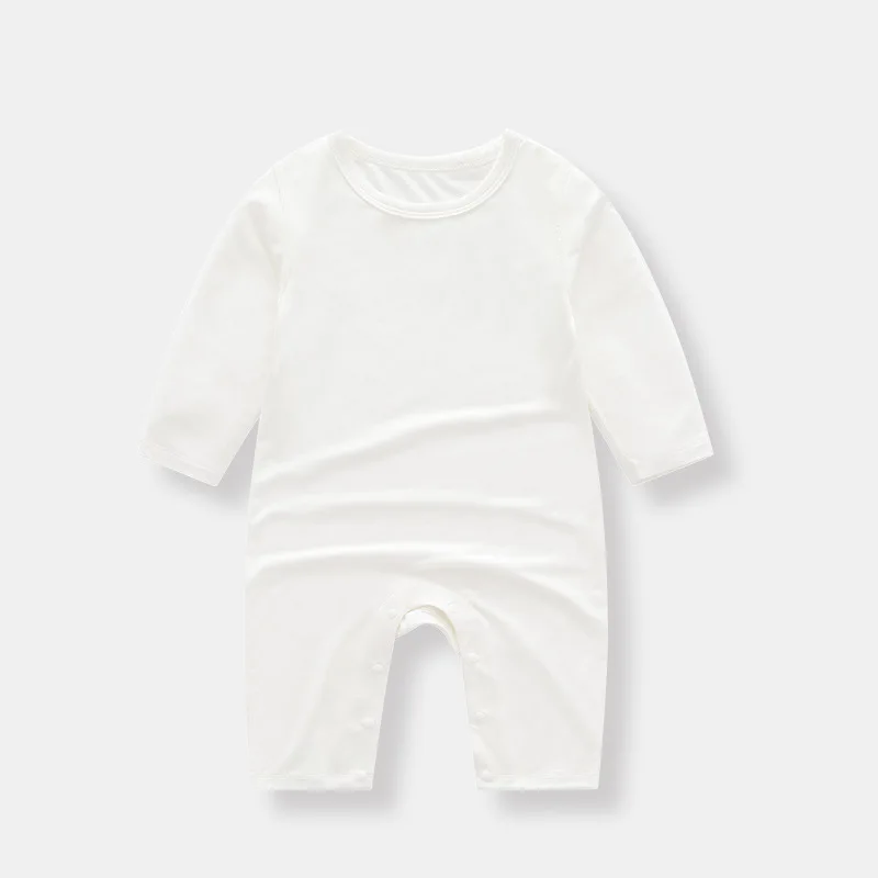 Custom Modal Thin Baby Clothes Romper Long Sleeve Summer Modal Baby Pajamas Sleepwear