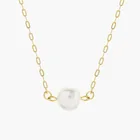 Pearl Necklace Pendant Newest Fashion Women Pearl Jewelry Minimalist Solitary Freshwater Pearl Pendant Necklace