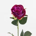 Gift Wedding Gift Cheap Waterproof Rose Blossom Wedding False Silk Rose Artificial Flower For Decoration
