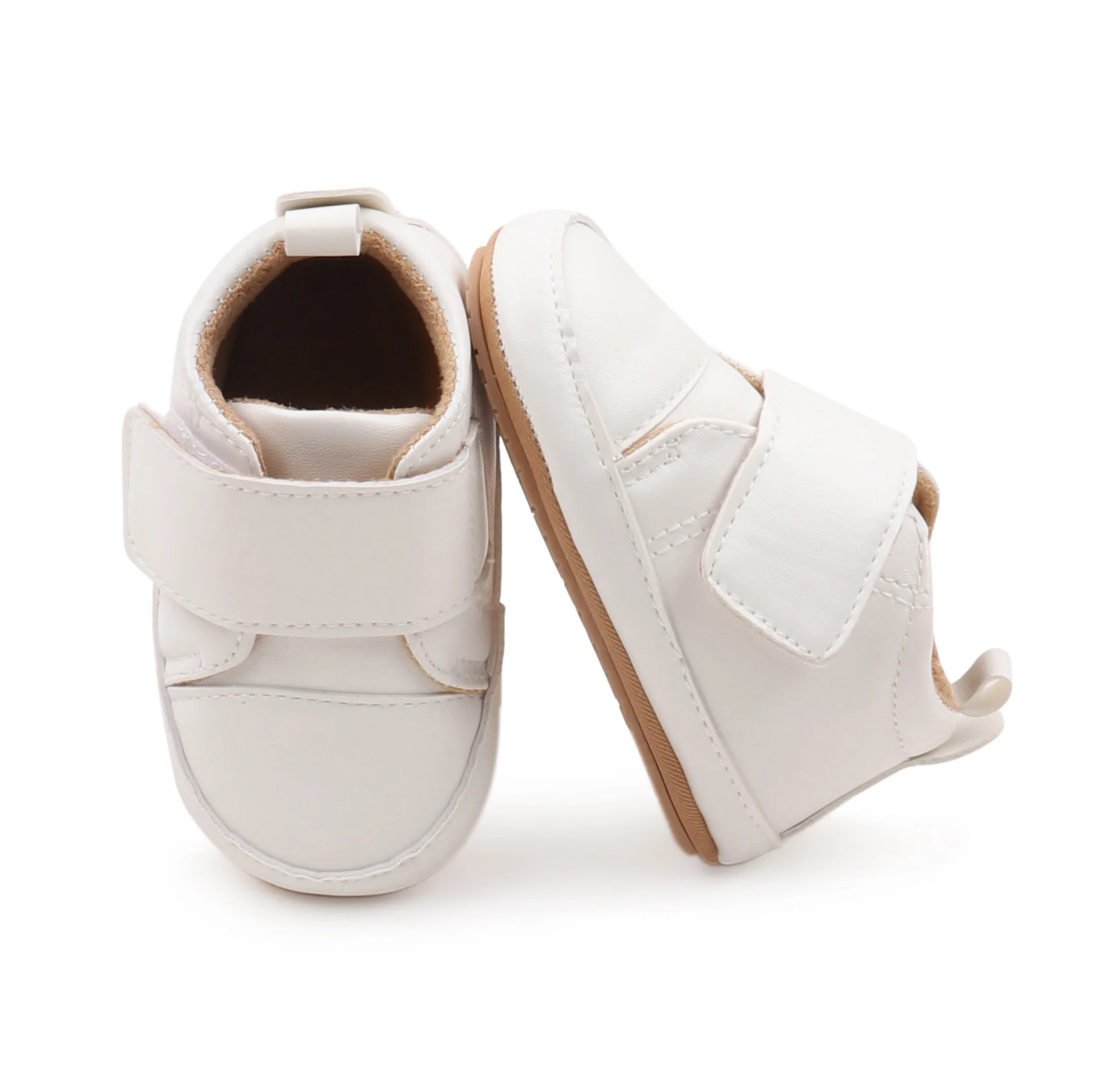 High Quality Breathable Anti-Slip TPR Outsole Hook&Loop Baby Toddler Walking Shoes for Boys New Arrival for Autumn supplier