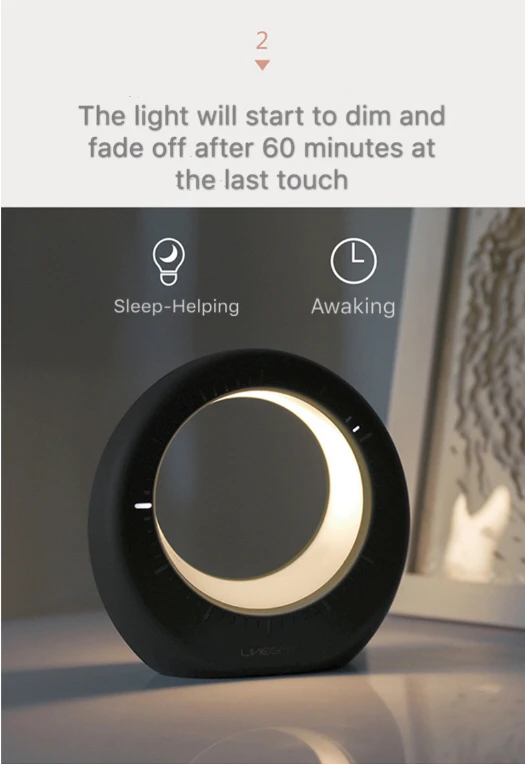 Moonlight Led Night Lamp Cartoon Creative Alarm Clock Snooze Bed Partner Sunrise Table Led Night Lamp