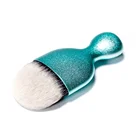 Make-up Make Up OEM Custom Blue Make-up Professional Soft Synthetic Hair Foundation Powder Make Up Brushes Wholesale