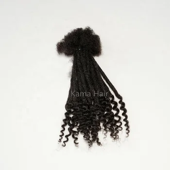 KAMA 0.6cm goddess faux locs crochet hair soft curly dreadlocks hairstyles for ladies