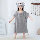 Kid Towel Hot Sale Kid Cartoon 6 Different Animals Theme Can Choose Coral Fleece Apron Poncho Baby Bath Towel