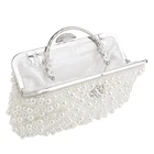 Clutch Bag Beaded Women Pearl Clutch Bag Noble Crystal Beaded Evening Bag
