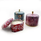 Candles Black Jars Tin Gold Metal Lid Soy Wax Candles Scented Candles Soy Wax Aromatherapy Happy Birthday Candles
