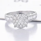White Gold Rings Gold High Quality White Gold Wedding Rings 18K With Diamond In Gold Jewelry