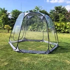 Family House Tent Outdoor Family Camping Gazebo Dome Screen House Clear Dome Plastic Pop Up Transparent Bubble Tent
