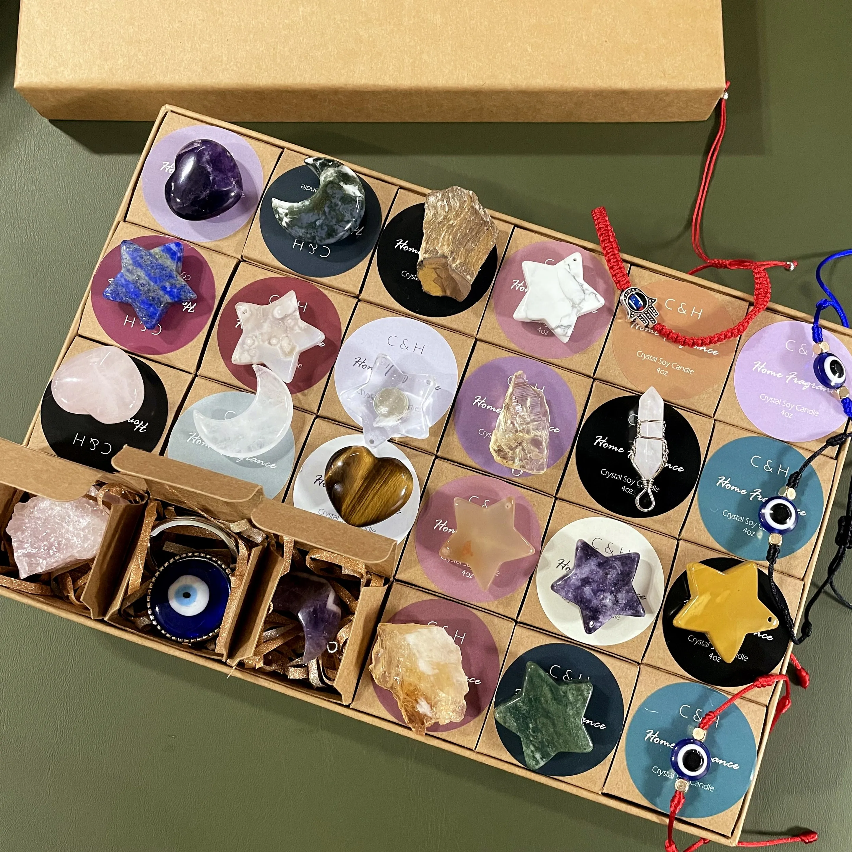 Pack Healing Crystal Advent Calendar 2022 Arts And Crafts Advent 