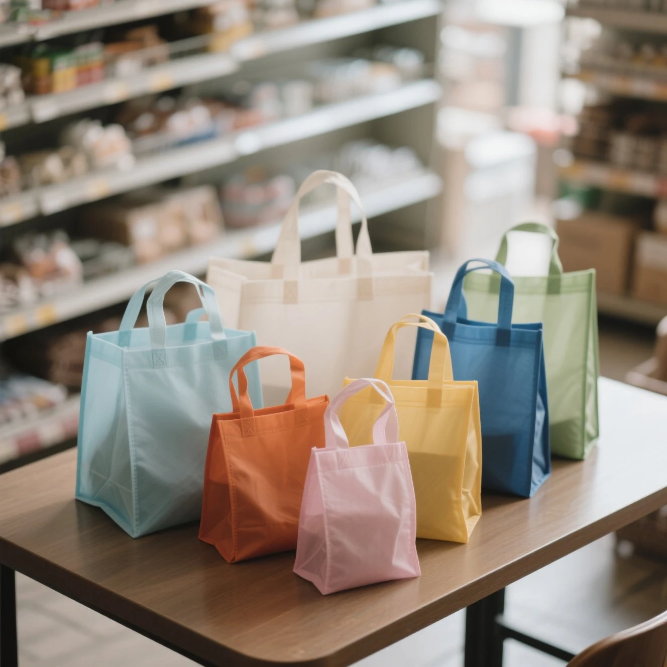 Wholesale Non Woven Tote Bag Promotion Grocery Shopping Bag Reusable Non Woven Packaging Bags details