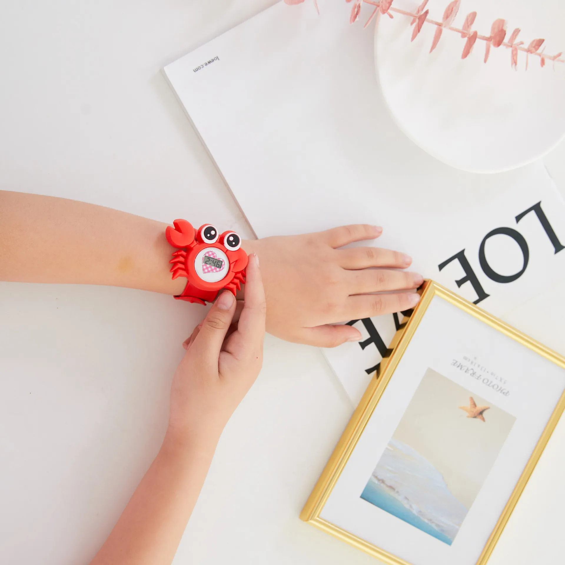 Silicone Watch Electronic Watch Clap Bracelet Wristband Fidget Toys For Kids