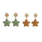 Earrings Fashion Jewelry Natural Stone Bead Essential Oil Perfume Diffuser Star Lava Earrings