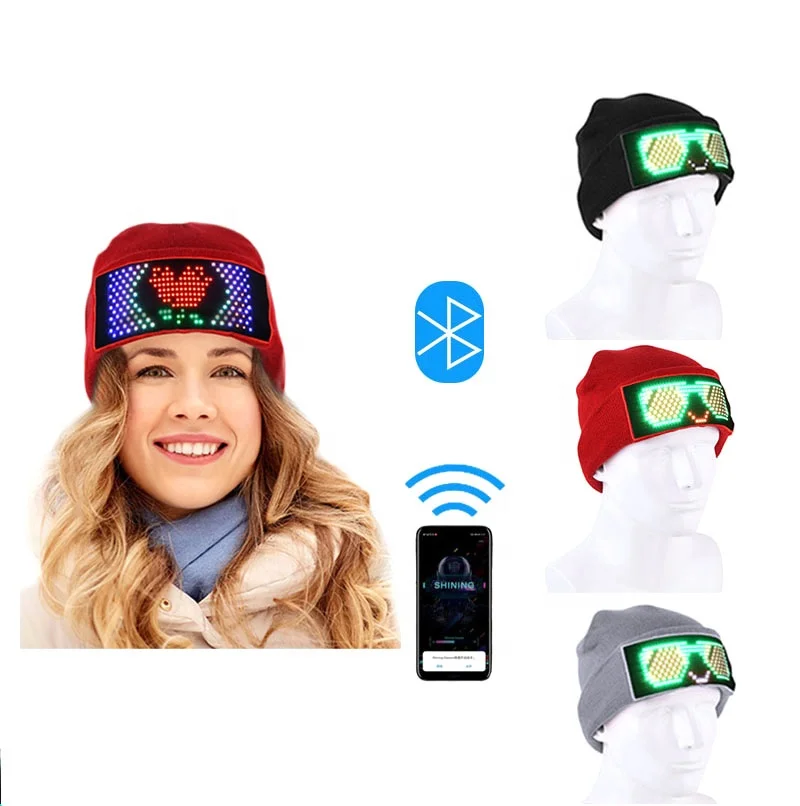 unisex rechargeable led light up beanie