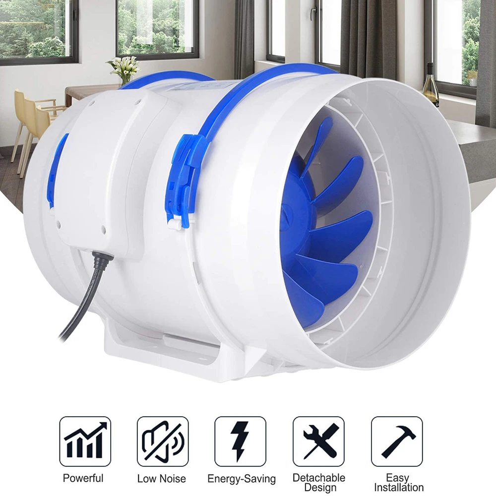 Quiet Wall-mounted Axial Fan, CFM, 4"-8" - detail 22