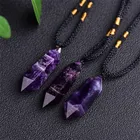 Natural Pendant Natural Amethyst Crystals Citrine Rose Quartz Double Crystal Point Pendant