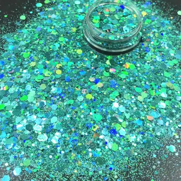 chunky light green blue